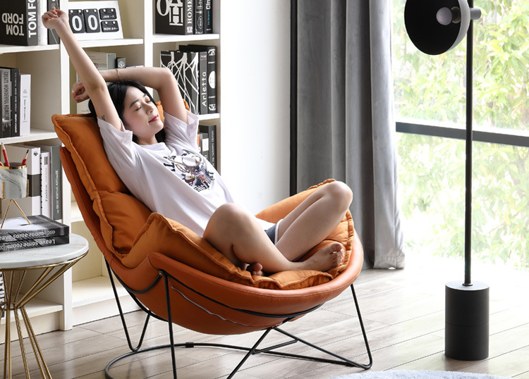 陽臺(tái)休閑椅子龍蝦型蝸牛椅懶人沙發(fā)椅