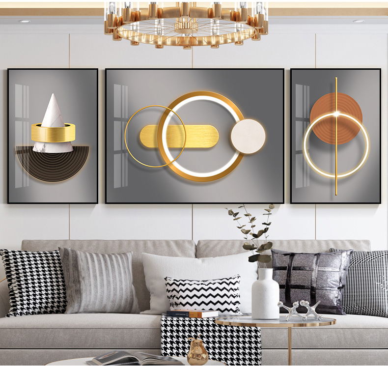 簡(jiǎn)約沙發(fā)背景墻裝飾畫