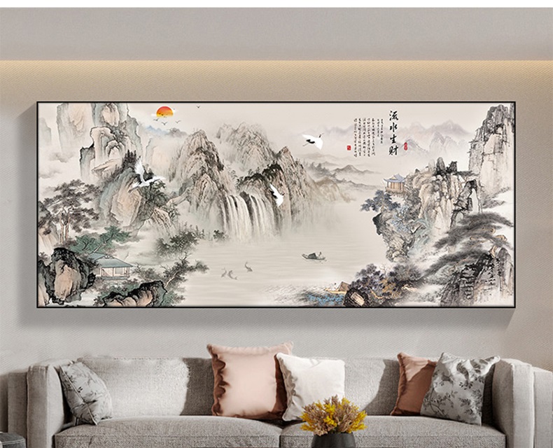 新中式客廳裝飾畫