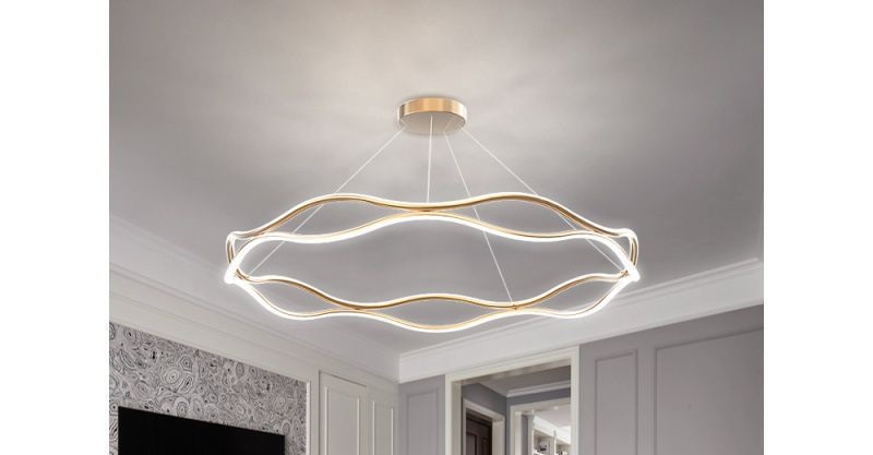 現(xiàn)代簡約北歐臥室房環(huán)形藝術(shù)燈