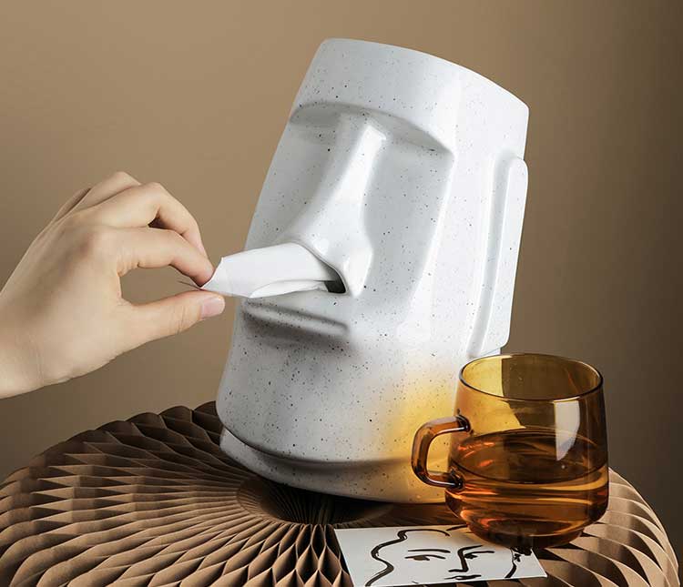 創(chuàng)意石像餐巾紙巾盒