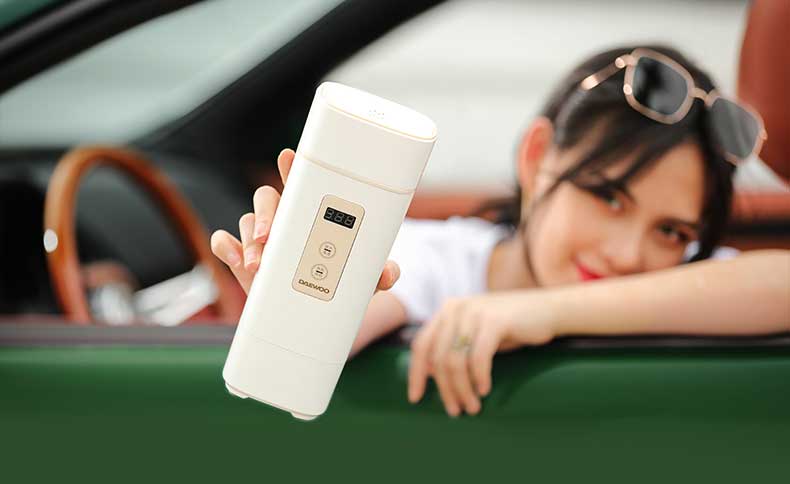 韓國大宇便攜式燒水壺保溫加熱養(yǎng)生杯