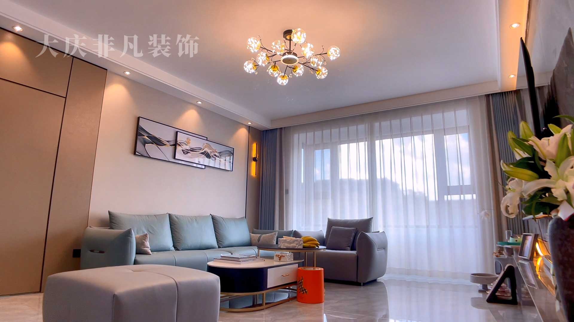 大慶華溪御景137平婚房裝修實景拍攝