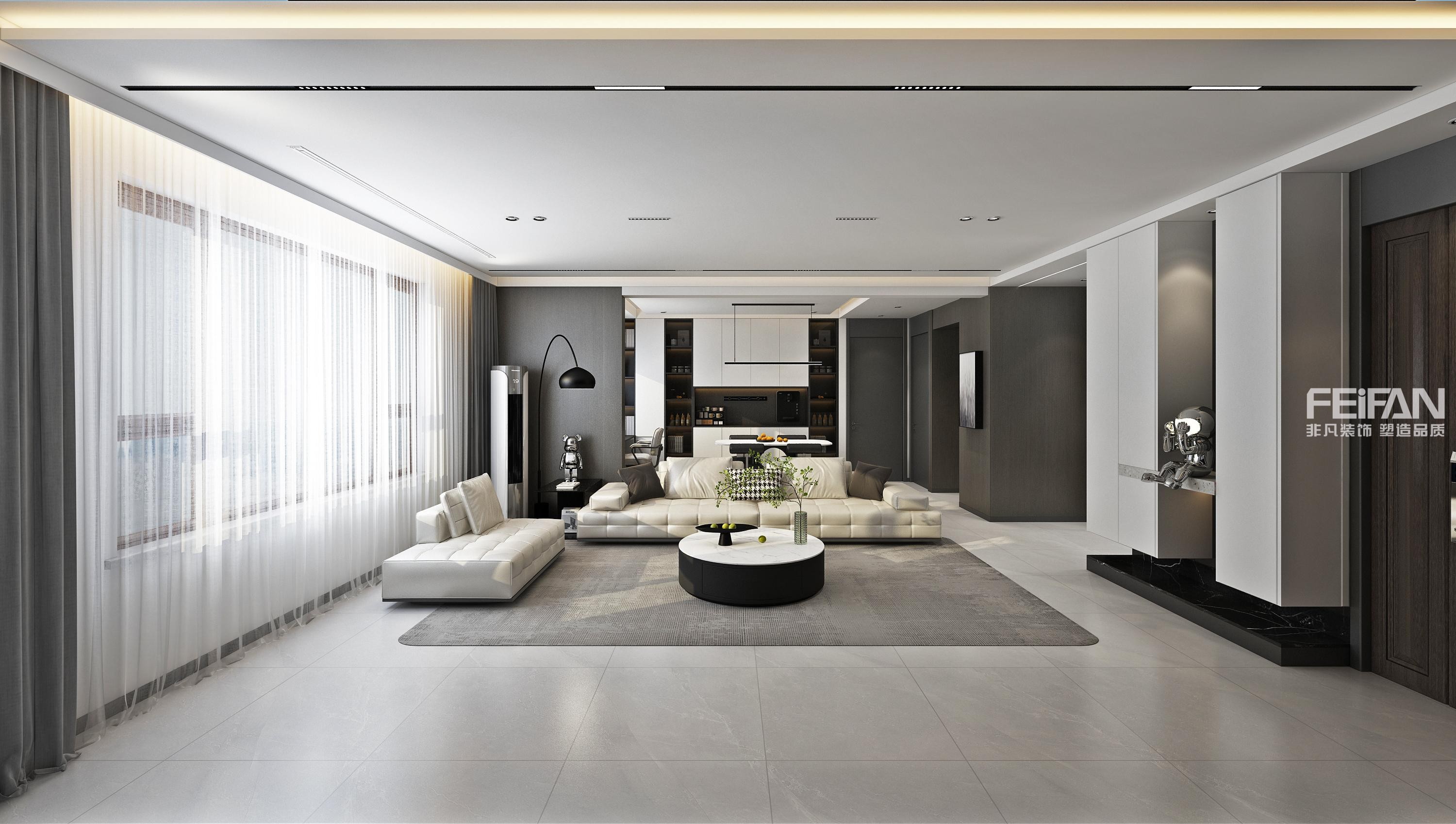 大慶·世紀峯匯135㎡意式極簡風整裝修