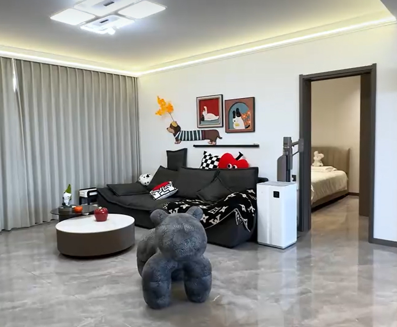 大慶欣悅里122m2現(xiàn)代簡約風整裝修實景拍攝